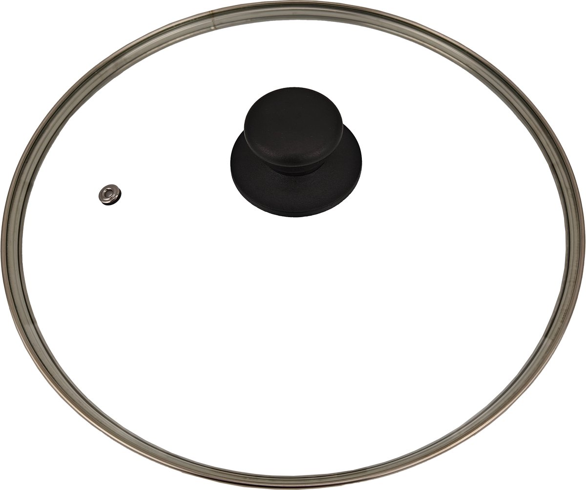 SB Line ronde glazen pannendeksel – Gehard glas – 26 cm – Met stoomgaatje