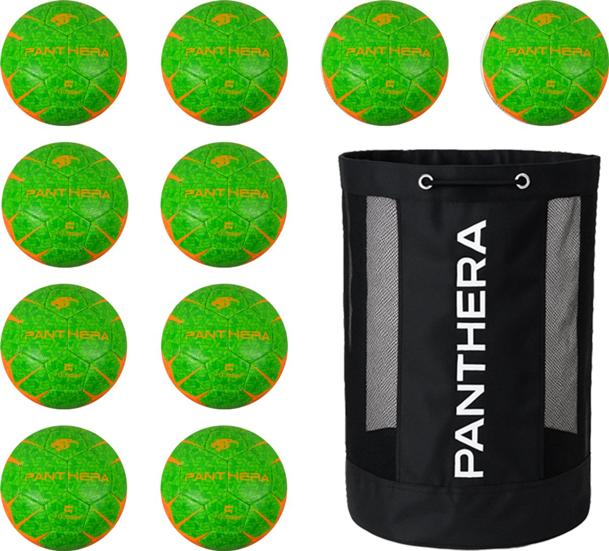 Panthera - Handbal - Flexi grip - Set van 10 - Inclusief ballentas - Maat 2 - Handballen