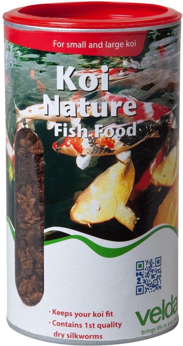 Velda Koi Nature Fish Food - 800 gr - 2500 ml - Visvoer