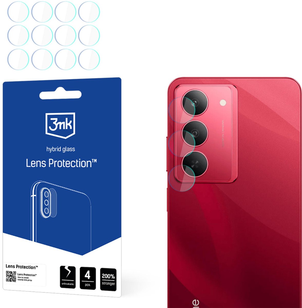3Mk Lens Beschermingsglas Voor Realme 14X Anti-Flex Premium Versie