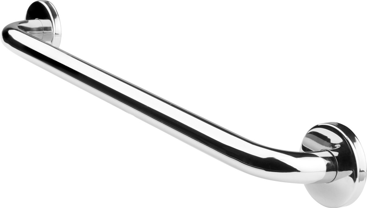 SecuCare Wandbeugel RVS Ø25 - 45 cm Extra grip - Handgreep - Wandgreep voor Douche / Toilet / Bad - Inclusief ophangmateriaal