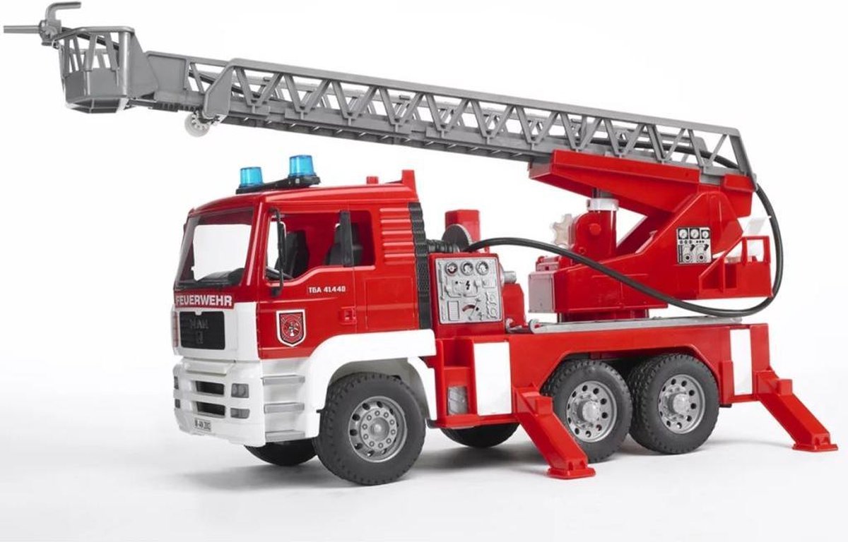 Bruder MAN Brandweerwagen met Draailadder - Speelgoedvoertuig - Bruder