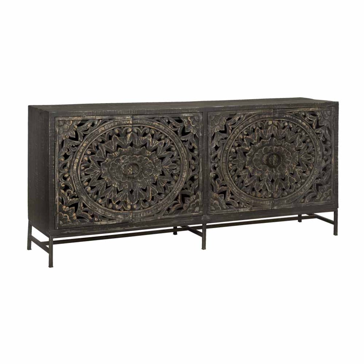 Tower Living Casina Sideboard 4 drs. 200x45x90 Zwart