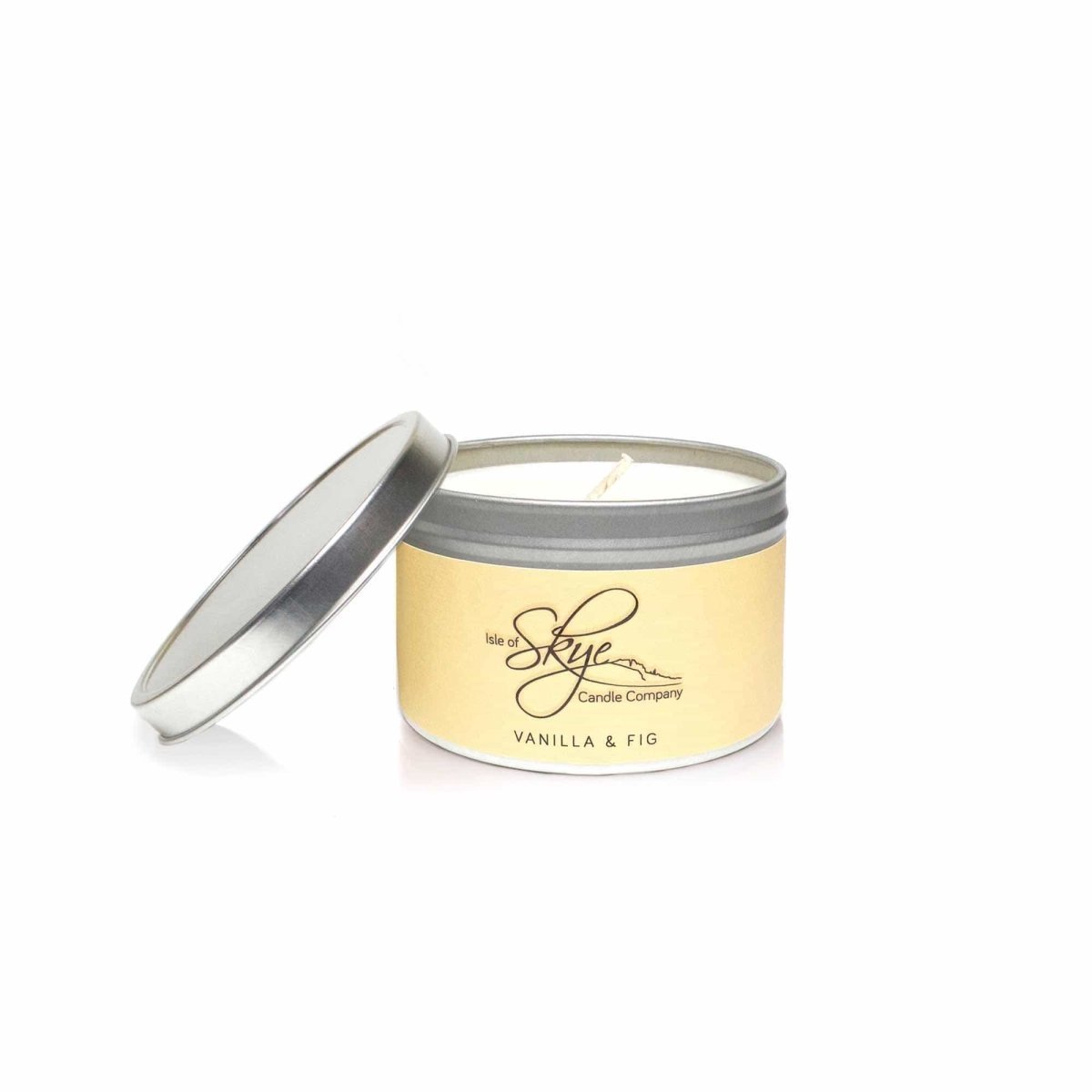 Geurkaars Vanille en Vijg Blikje - 30 uur - Sojawas - Isle of Skye Candle