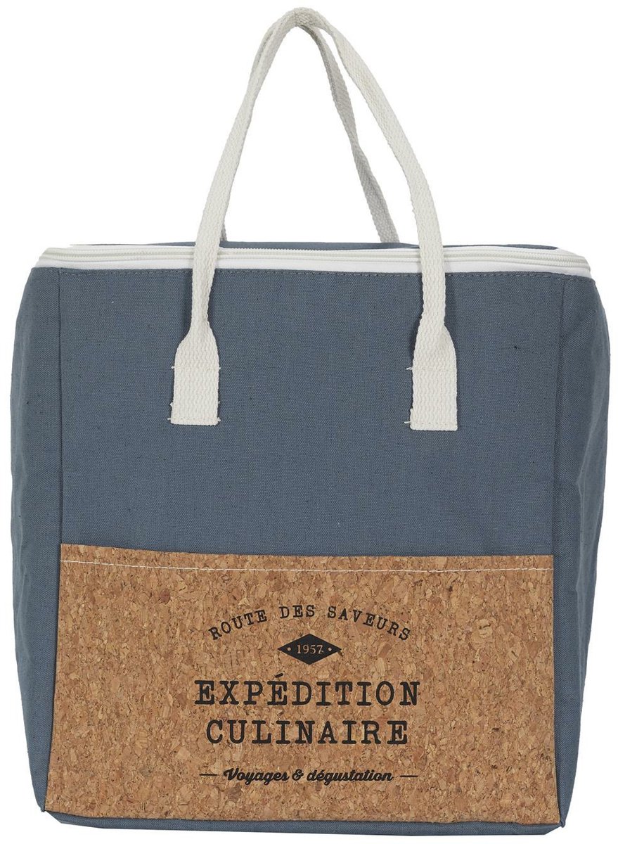 Cook Concept Koeltas Miami - voor lunch en drankjes - 17 liter inhoud - 30 x 28 x 28 cm - Draagband - blauw