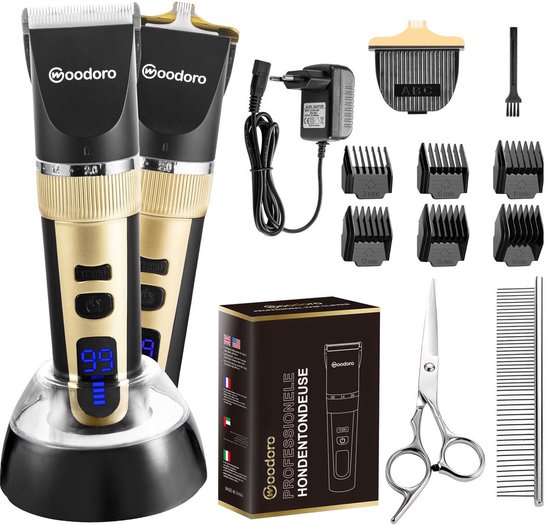 Woodoro Professionele 2-in-1 Hondentondeuse