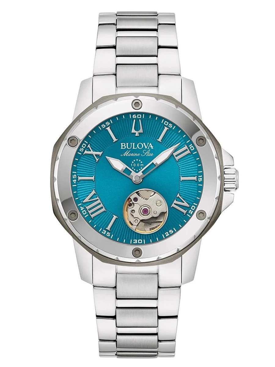 Bulova Marine Star 98L317 Horloge - Staal - Zilverkleurig - Ø 35 mm