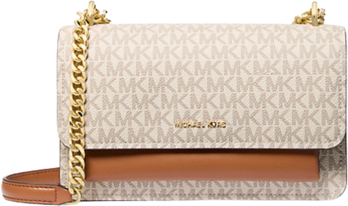 Michael Kors Claire Schoudertas Large Dames - Vanilla - One Size