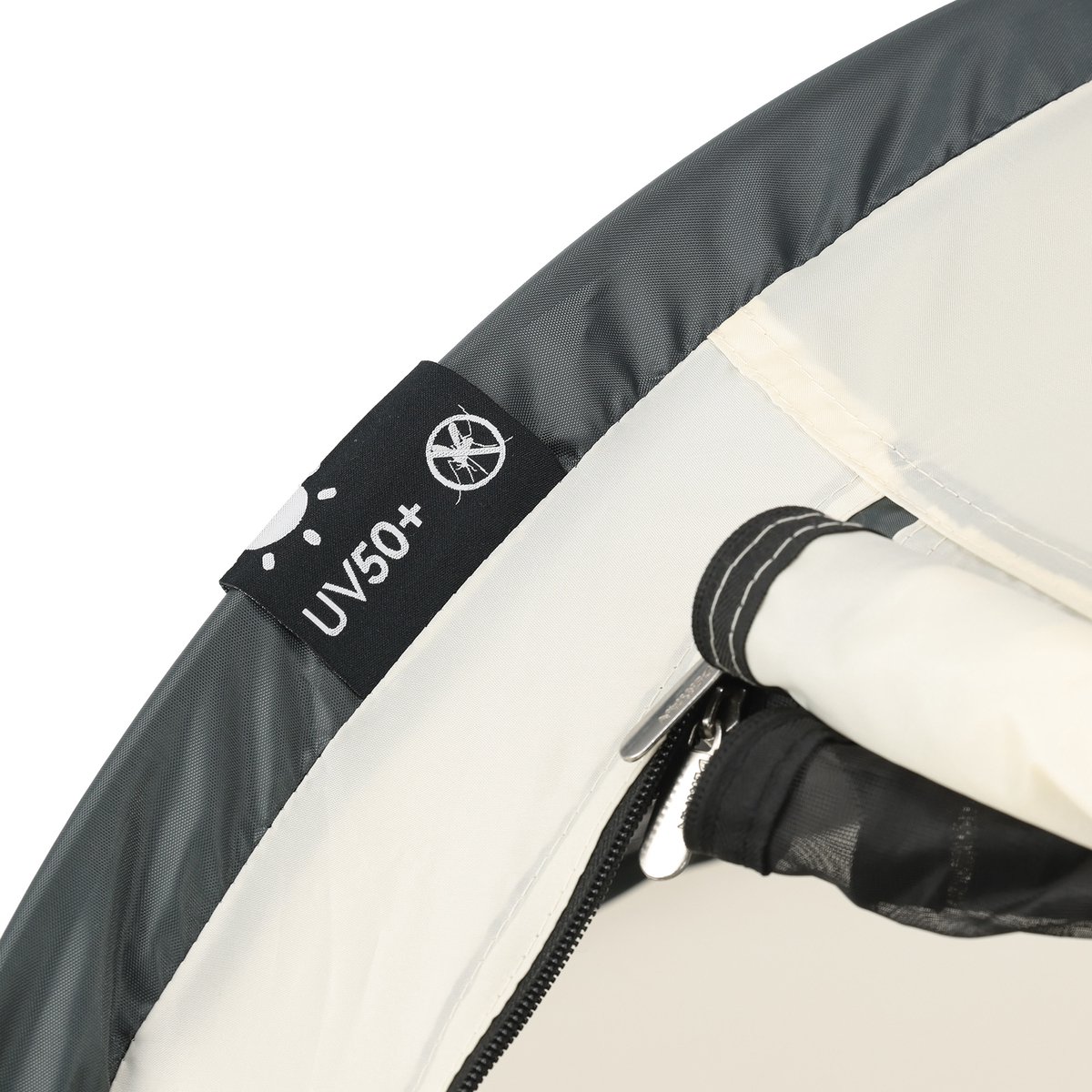 Deryan Peuter Luxe Campingbedje – Inclusief zelfopblaasbare matras - Cream thumbnail 5