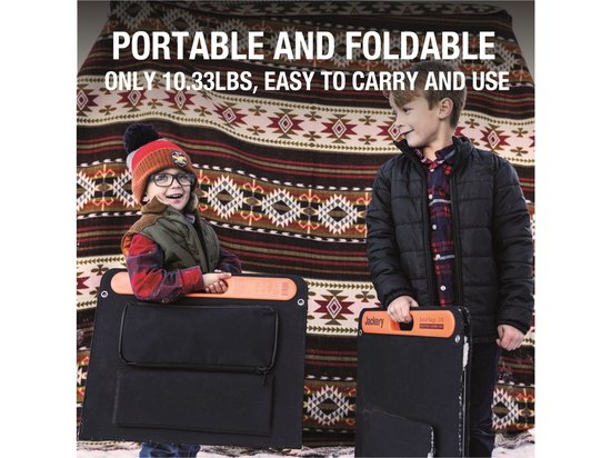 Jackery - Solarsaga 100 - Bifaciaal Draagbaar Zonnepaneel voor Explorer 240V2/500/1000V2 Krachtcentrale - Opvouwbare Zonnelader met USBC/A-uitgangen - voor Kamperen, Kuiten en Campers van Jackery — afbeelding 4