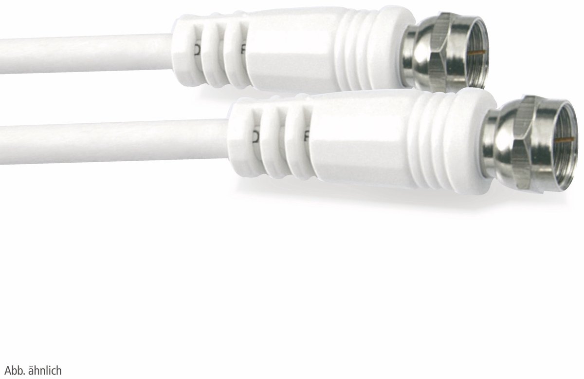 S/CONN 80092-32, 1,5 m, F-type, F-type, Wit