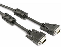 Premium VGA monitor kabel met ferriet kernen - CCS aders / zwart - 1,8 meter