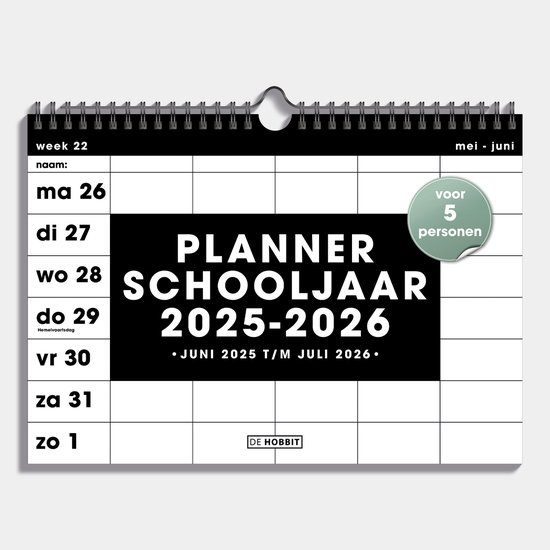 5-persoons familieplanner