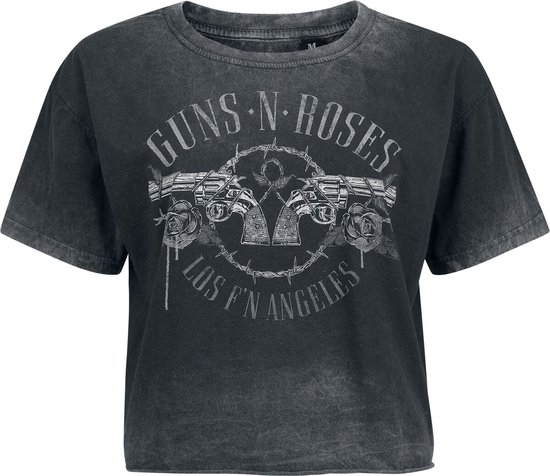 T-shirt Guns N' Roses gris en Katoen pour femme, taille L - Produits dérivés du groupe, Groupes