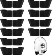 KXVXXV Lot de 4 supports muraux pour couvercles de casserole de 15 KXVXXV Lot de 4 supports muraux pour couvercles de casserole de 15