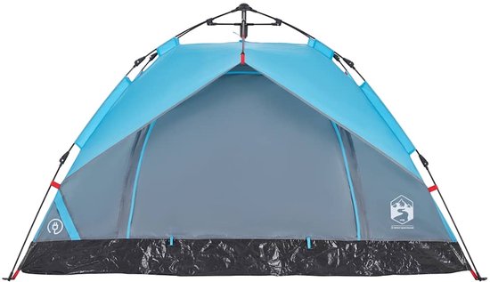vidaXL - Koepeltent - 2-persoons - snelontgrendeling - blauw van Vidaxl — afbeelding 4