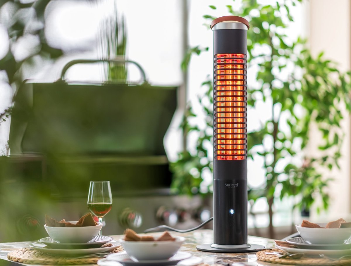 Sunred Apollo Ultra 1200 W - Tabletop Patio Heater - Black