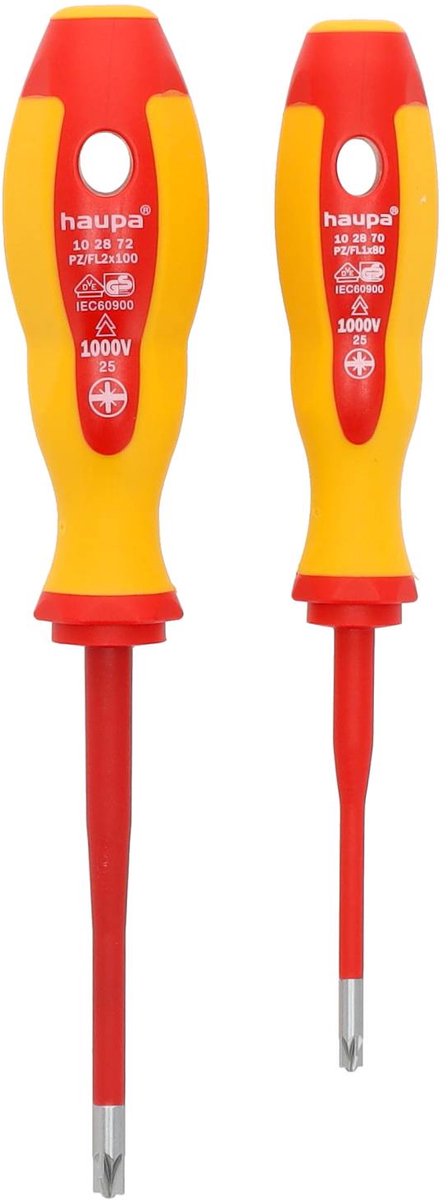 Haupa 102879 / Schroevendraaierset PZ/FL 1+2 2 delig