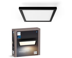 Philips Hue Aurelle paneellamp – warm- tot koelwit licht – zwart – vierkant small