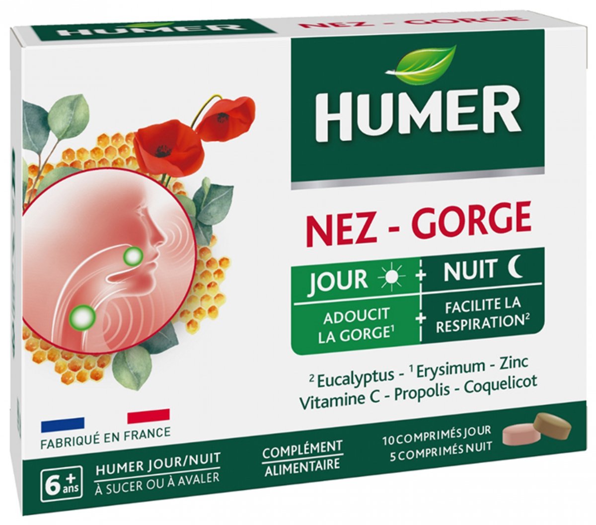 Goedkoopste Humer Neus/Keel 10 Dagtabletten 5 Nachttabletten