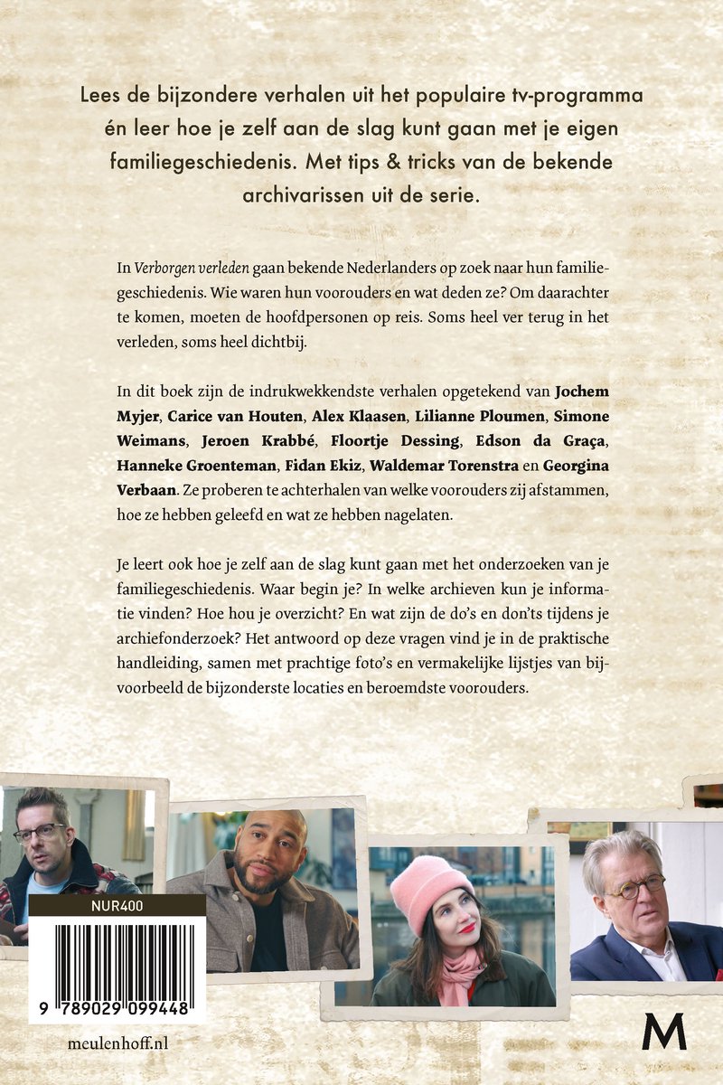 Verborgen verleden - back cover