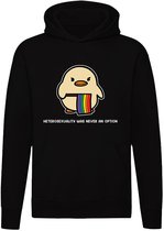 Heterosexuality was never an option Hoodie - gay - pride - lgbtq+ - grappig - eend