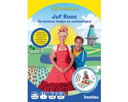 Omslag van Juf Roos Luisterkaart Besties - De leukste liedjes en verhaaltjes - Luisterboek kinderen Nederlands