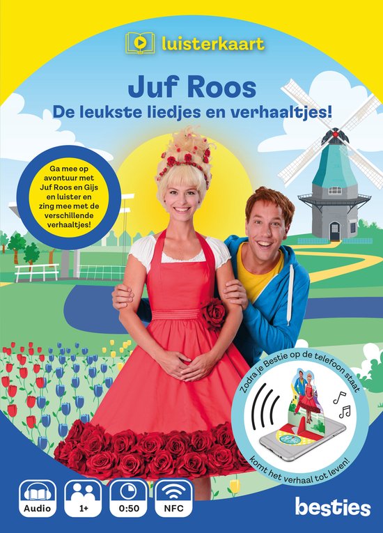 Juf Roos Luisterkaart Besties - De leukste liedjes en verhaaltjes - Luisterboek kinderen Nederlands