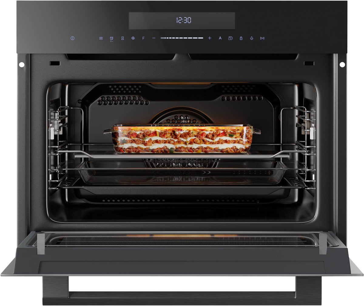 Inventum IMC4535GT - Inbouw combi-oven - Hetelucht - Magnetron - Grill - 50 liter - 45 cm hoog - Tot 250 graden - Zwart - Beste Koop Maart 2026 — afbeelding 4