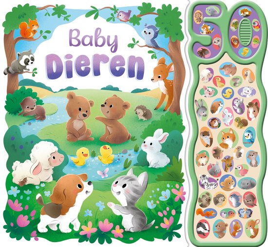 Babydieren – 50-geluidenboek - cover