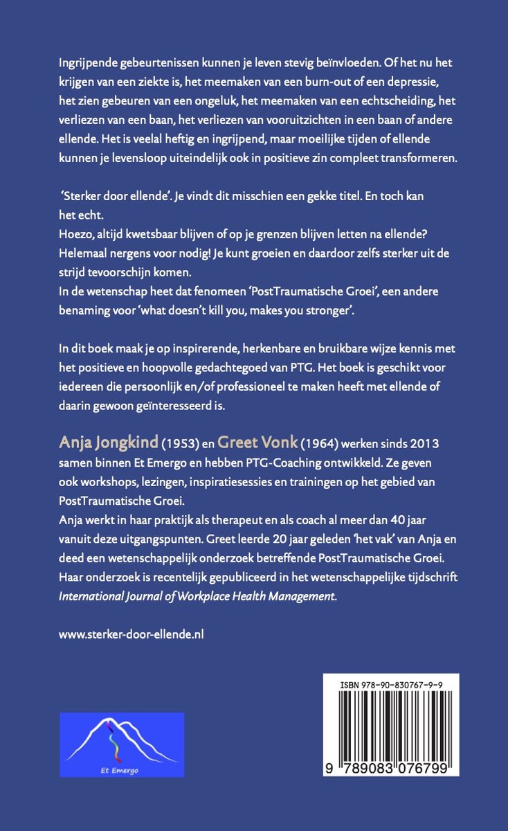 PostTraumatische Groei - back cover