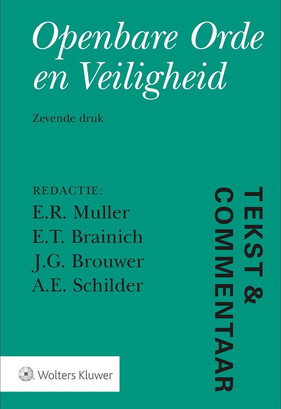 Tekst & Commentaar - Openbare orde en veiligheid - cover