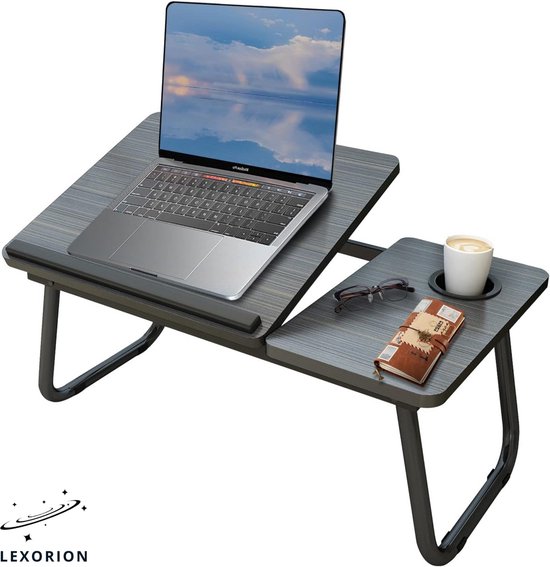 Lexorion laptoptafel – kantelbaar – verstelbaar – opvouwbaar – 60x37x26cm