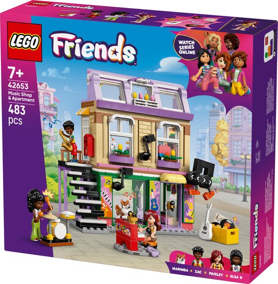 LEGO Friends Kit de construction de magasin de musique et d'appartement pour Enfants - 42653