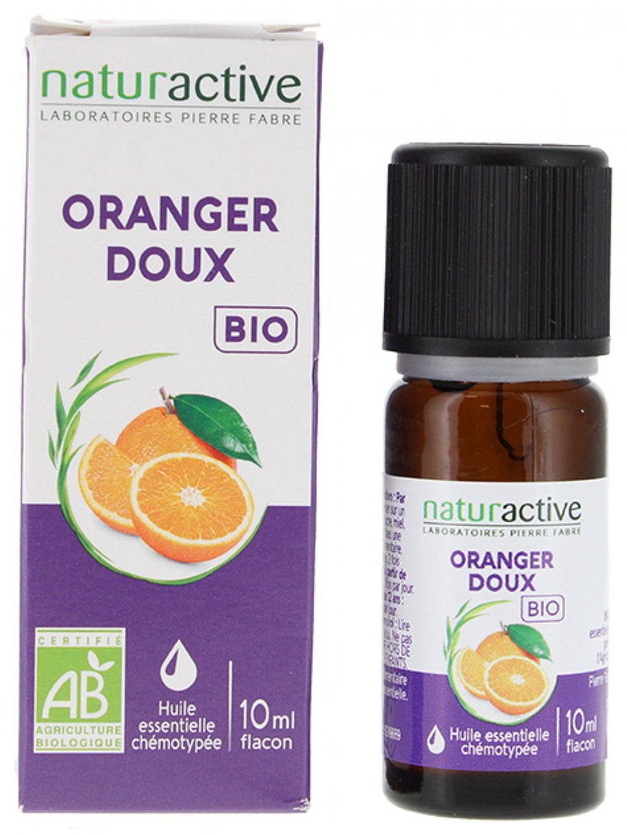 Naturactive Zoete Sinaasappel Etherische Olie (Citrus Sinensis L.) Biologisch 10 ml