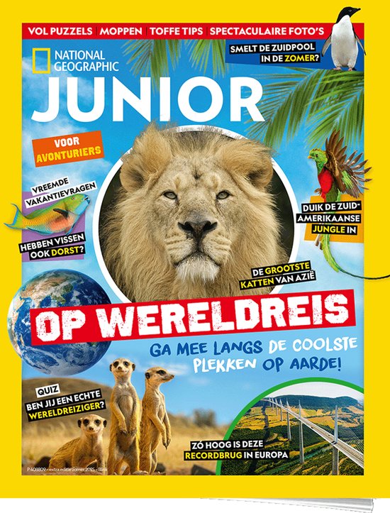 National Geographic Junior - Op Wereldreis - Vakantieboek 2025 voor kinderen