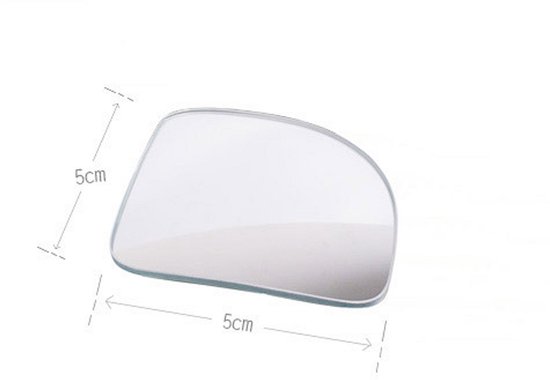 Rétroviseur d'angle mort - Set de 2 - 360° - Miroirs extérieurs - Accessoires de vêtements pour bébé voiture/caravane - Rétroviseur Extra pratique pour angle mort - Rétroviseur d'angle mort en forme de secteur - Zwart