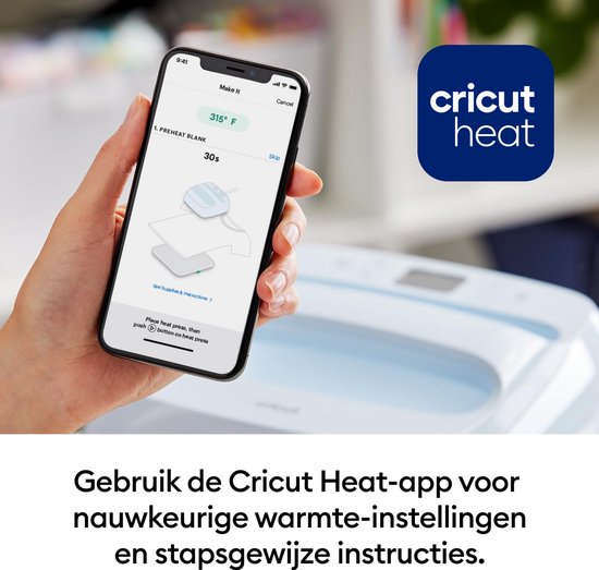 Cricut EasyPress 3 - Transferpers - Hittepers - Zenblauw - 23x23cm