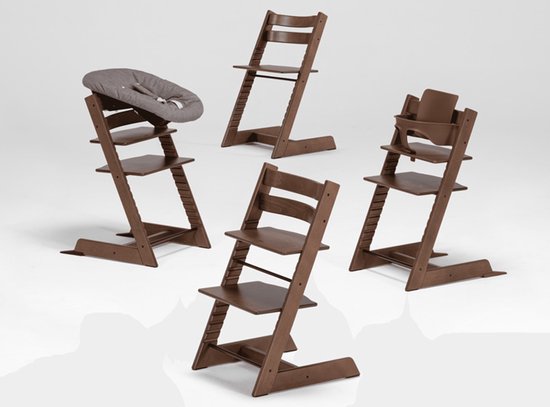 Stokke Tripp Trapp Kinderstoel - Warm Brown | Bundel met babyset en newbornset — afbeelding 4