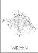 DesignClaud Wijchen Plattegrond poster A4 poster (21x29,7cm)