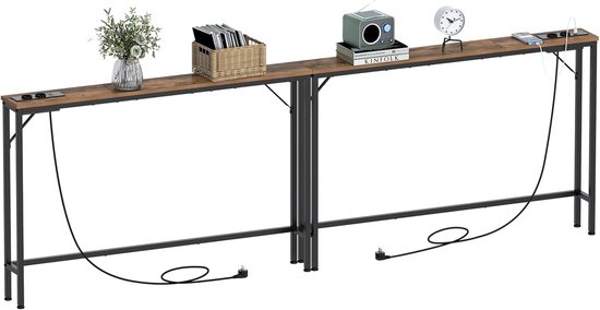 Livofloral Mesa consola de 39.4 pulgadas con deflector