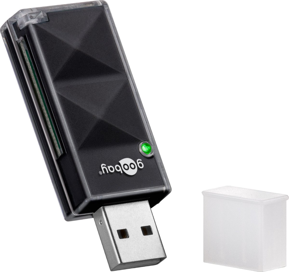 Goobay USB Cardreader met USB-A connector en 1 kaartsleuf - voor SD/MMC - USB2.0 - Goobay