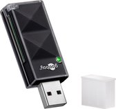 Goobay Ext. SD/SDHC USB 2.0 Zwart geheugenkaartlezer