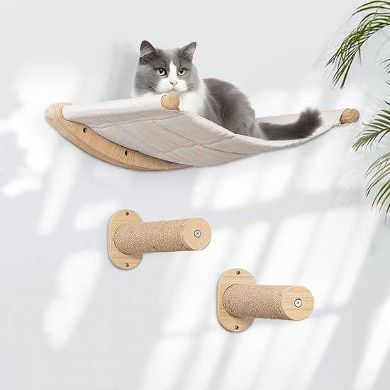 Shulltji Cat Climbing Wall Set, 55 cm x 46 cm, Cat Hammock Shulltji Cat Climbing Wall Set, 55 cm x 46 cm, Cat Hammock