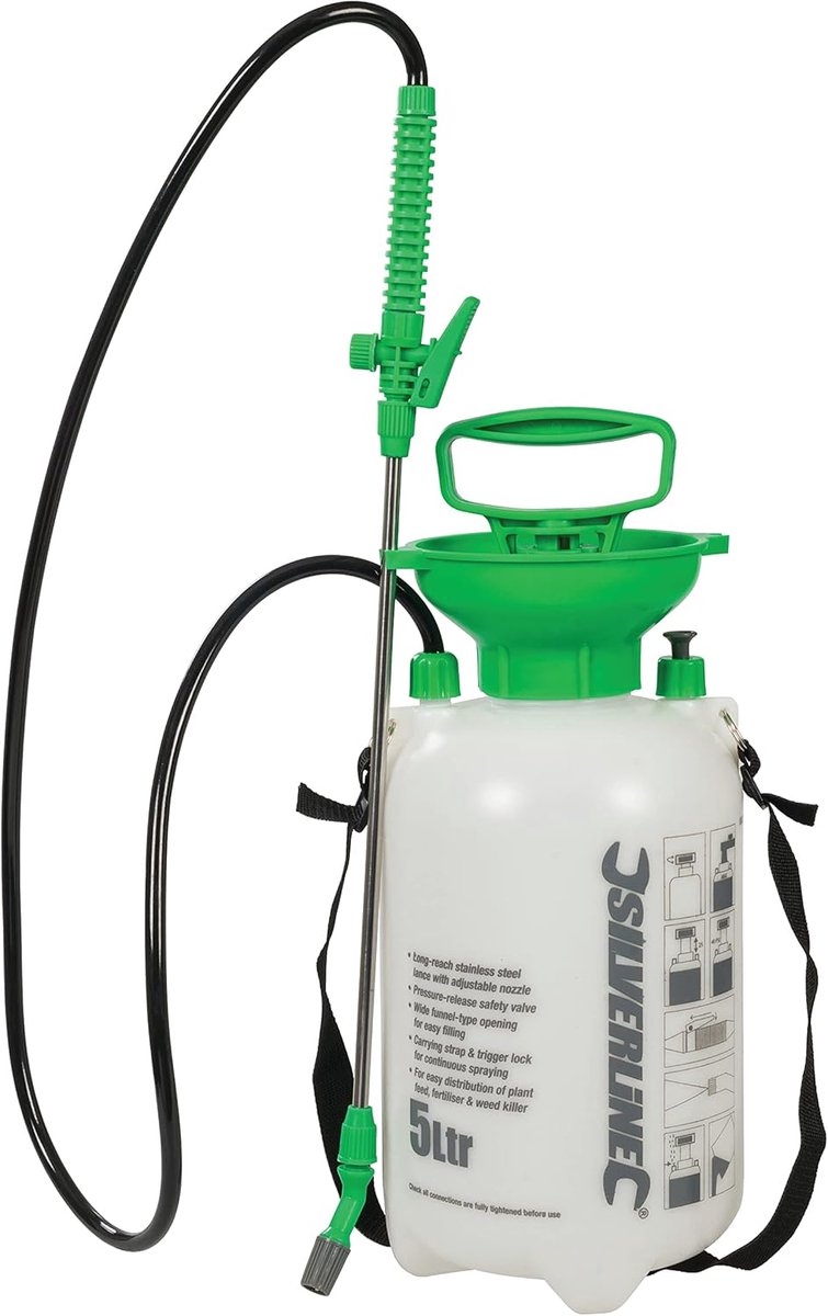 Drukspuit 5 liter - handig voor diverse klussen - 1 stuk