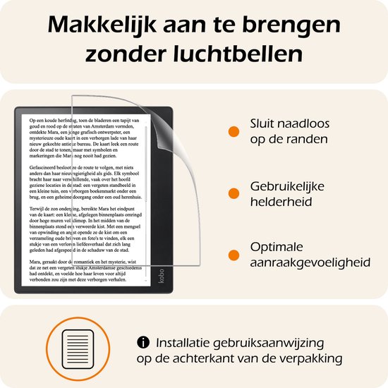 Screenprotector - Folie Geschikt voor Kobo Elipsa 2E Screenprotector Bescherm Folie Screen Protector Folie Telefoon - 3 PACK — afbeelding 5