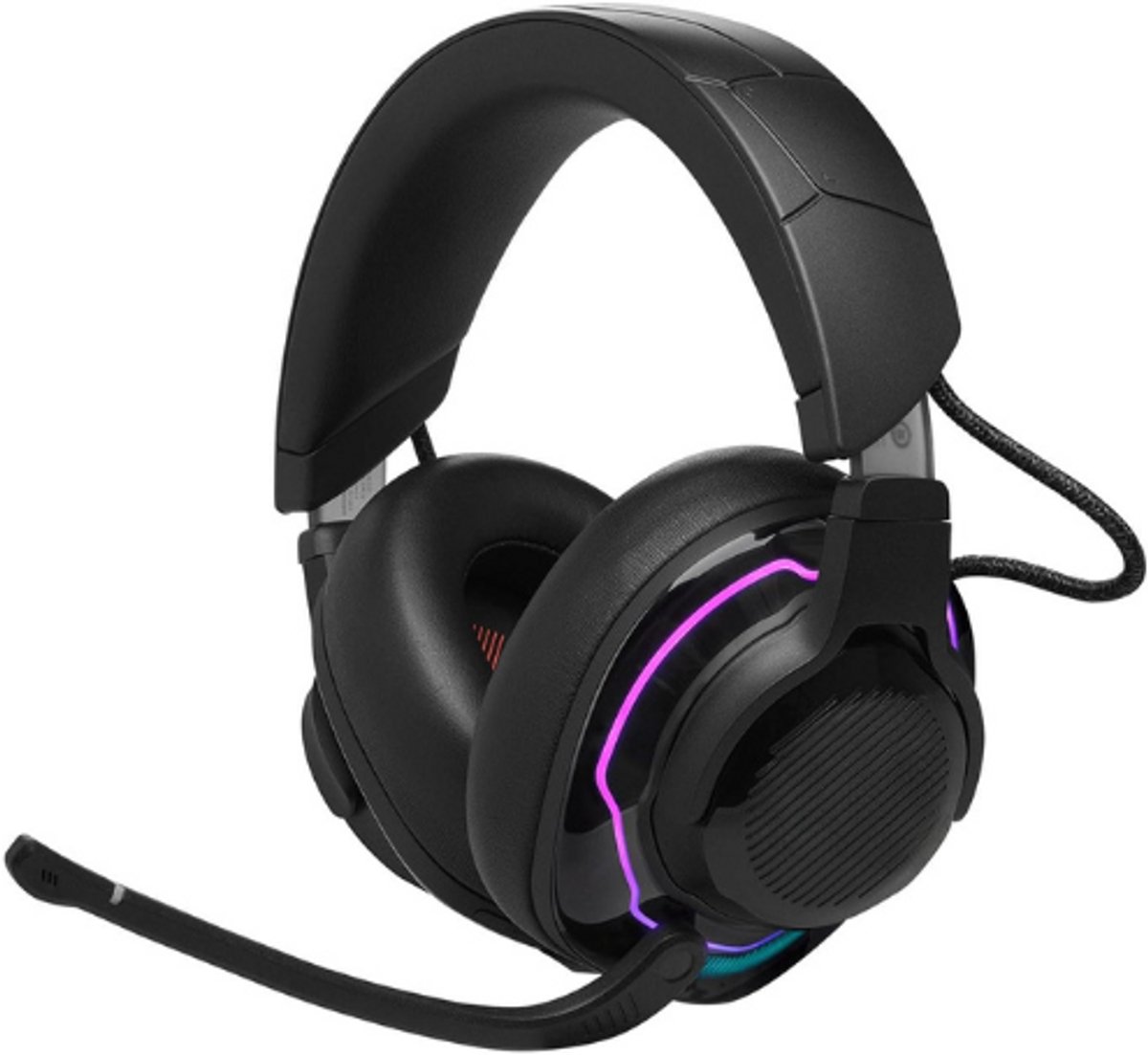 Koptelefoon In Zwart - Draadloze Bluetooth Gaming Headset Met Ruisonderdrukking - Afspeel En Oplaadfuncties - Met Boommicrofoon