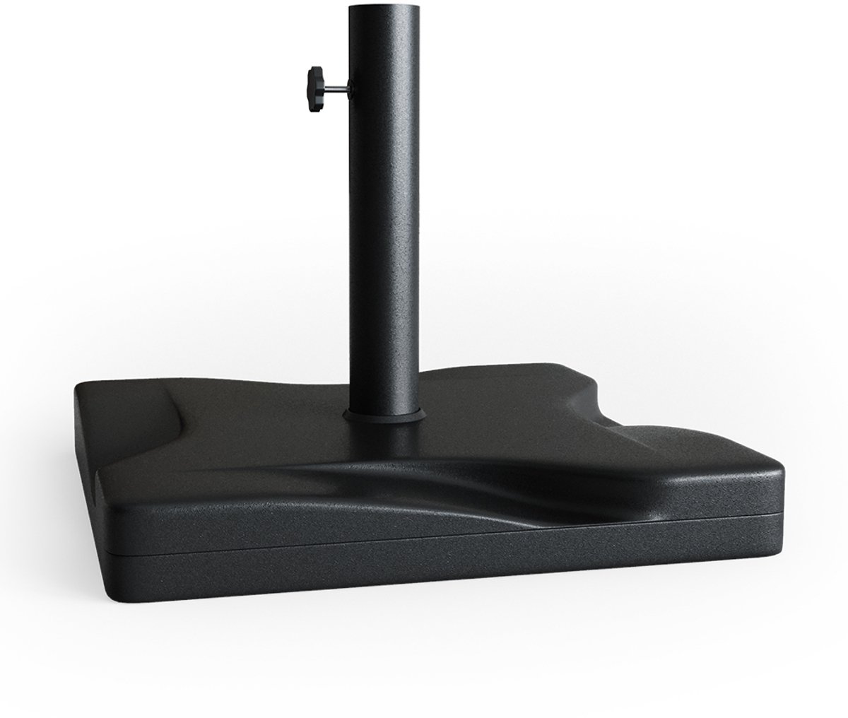 OK-Living Parasolvoet – 42 x 42 cm Zwart