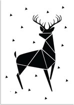 DesignClaud Rendier - Abstract - Kerst Poster - Tekst poster - Zwart Wit poster A4 poster (21x29,7cm)