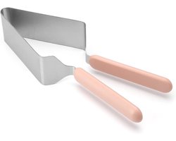 Roestvrijstalen taartschep met dubbele handgreep voor taartverdeler en taartklem - Verstelbaar voor gebak op bruiloften, feesten en familieactiviteiten